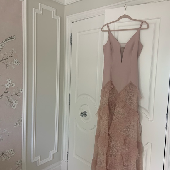 BCBG Avaline Pleated Skirt Gown - Picture 3 of 7